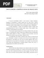 SILVA; MULLER. Tiguá e Tikuein. a Existência Social Da Criança Xetá