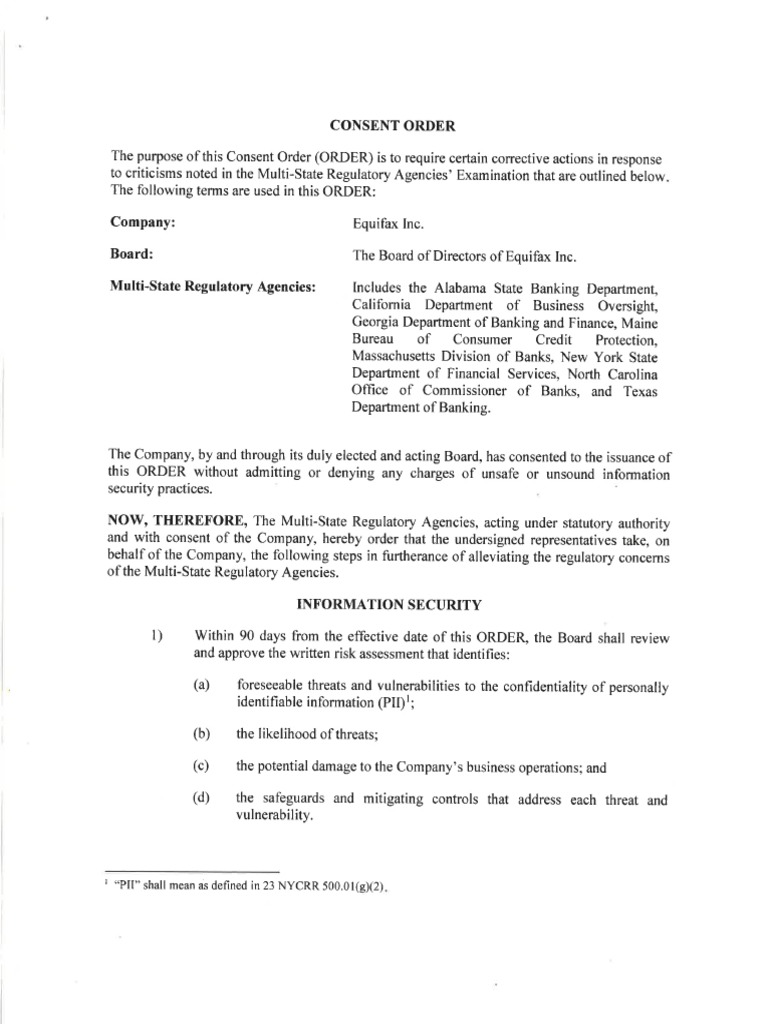 Consent Order