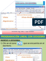 Ejemplo y Ejercicios: Uso Geogebra en PL