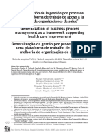 Generalizacion de La Gestion Por Procesos Como Plataforma de Trabajo de Apoyo A La Mejora de Las Organizaciones