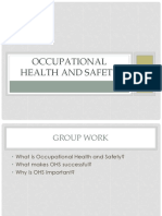 Lecture 1 Occupational Health and Safety