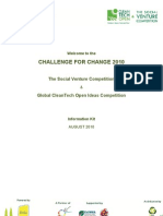 Challenge For Change 2010: The Social Venture Competition