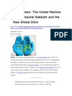 Cult of Green: The United Nations Environmental Sabbath and The New Global Ethic