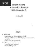 Introduction To Information Systems SSC, Semester 6