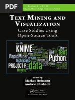 (Chapman & Hall - CRC Data Mining and Knowledge Discovery Series) Chisholm, Andrew - Hofmann, Markus - Text Mining and Visualization - Case Studies Using Open-Source Tools (2016, CRC Press)