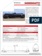 Carro Tanque de 31,800 Galones para Transporte de Petróleo Crudo