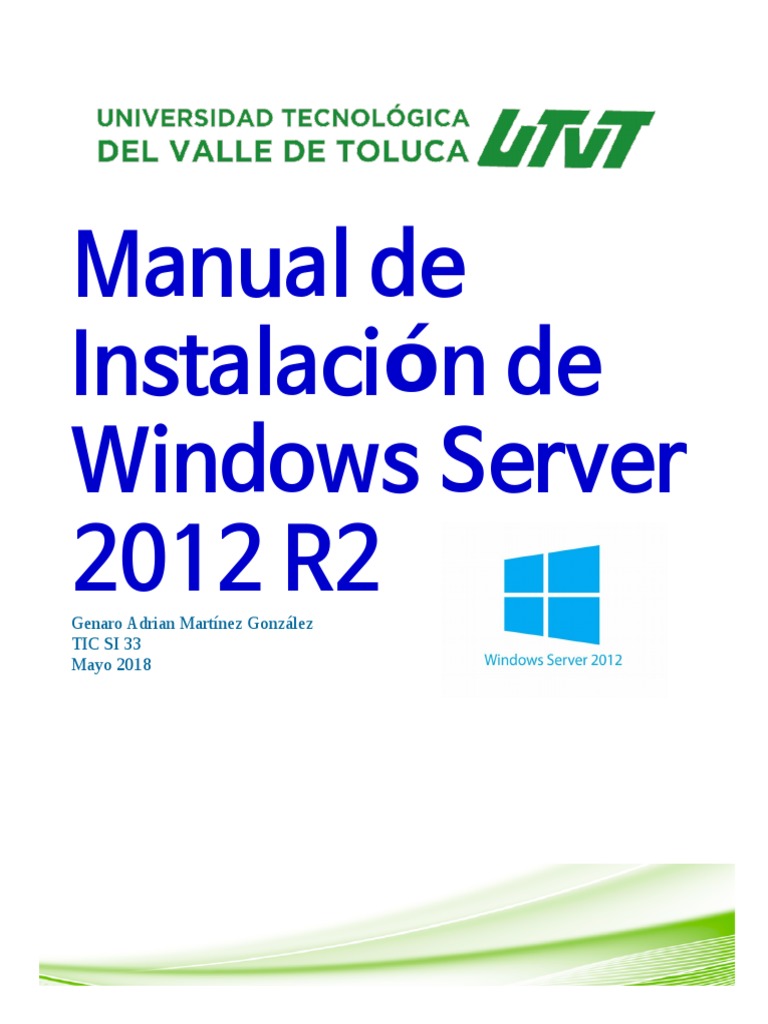 Manual de Instalacion de Windows Server 2012 | PDF | Sistema operativo ...