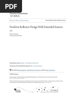 Freeform Reflector Design With Extended Sources