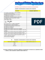 Ejercicio Sobre Expresiones Algebraicas 1