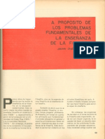 A Proposito de los Problemas Fundamentales de la Enseñanza de la Filosofía J.Ordonez