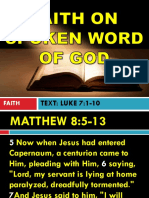 TEXT: LUKE 7:1-10: Faith