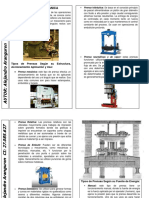 Prensas mecánicas: tipos y aplicaciones