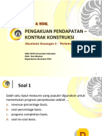 SOAL AK2 Pertemuan 10 Pengakuan Pendapatan Konstruksi PDF