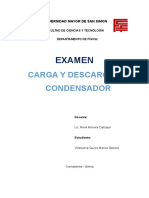 Carga y Descarga de Condensador (Examen)