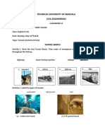 Technical terms of tunnels