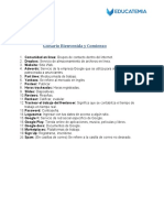 Glosario Bienvenida y Comienzo: Spam: (En Casillas de Correo) Se Refiere A La Casilla de Correo No Deseado