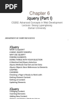 Jquery (Part I) : CS262. Advanced Concepts in Web Development Lecturer. Seang Lypengleang Zaman University