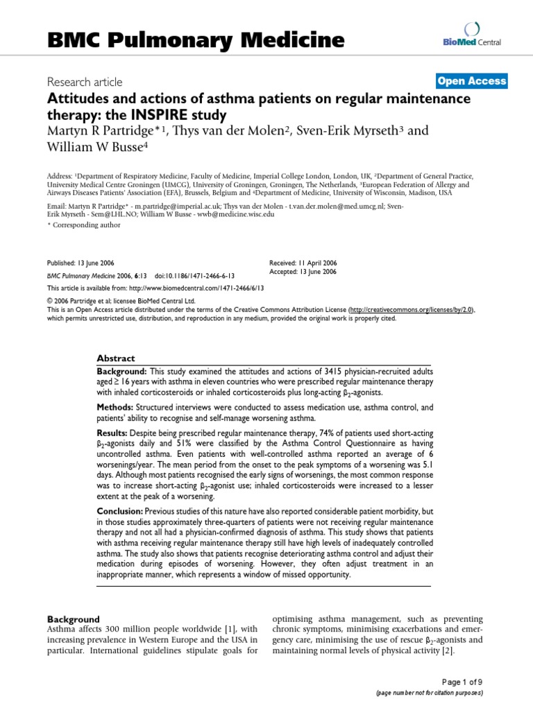 Inspire PDF | PDF | Asthma | Dose (Biochemistry)
