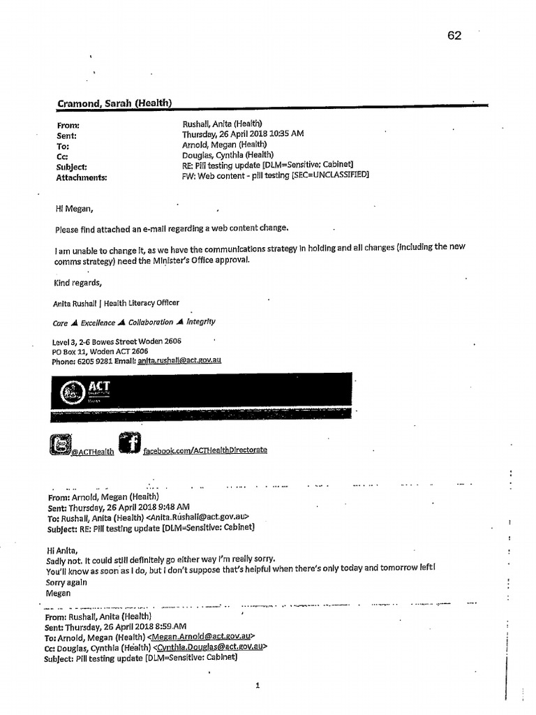 ACT Health Pill Testing. PDF