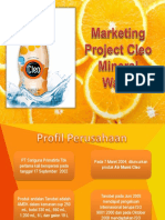 Marketing Project Cleo Mineral Water