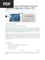 Membuat Lampu LED Berjalan Kekiri Dan Kekanan Menggunakan Arduino UNO