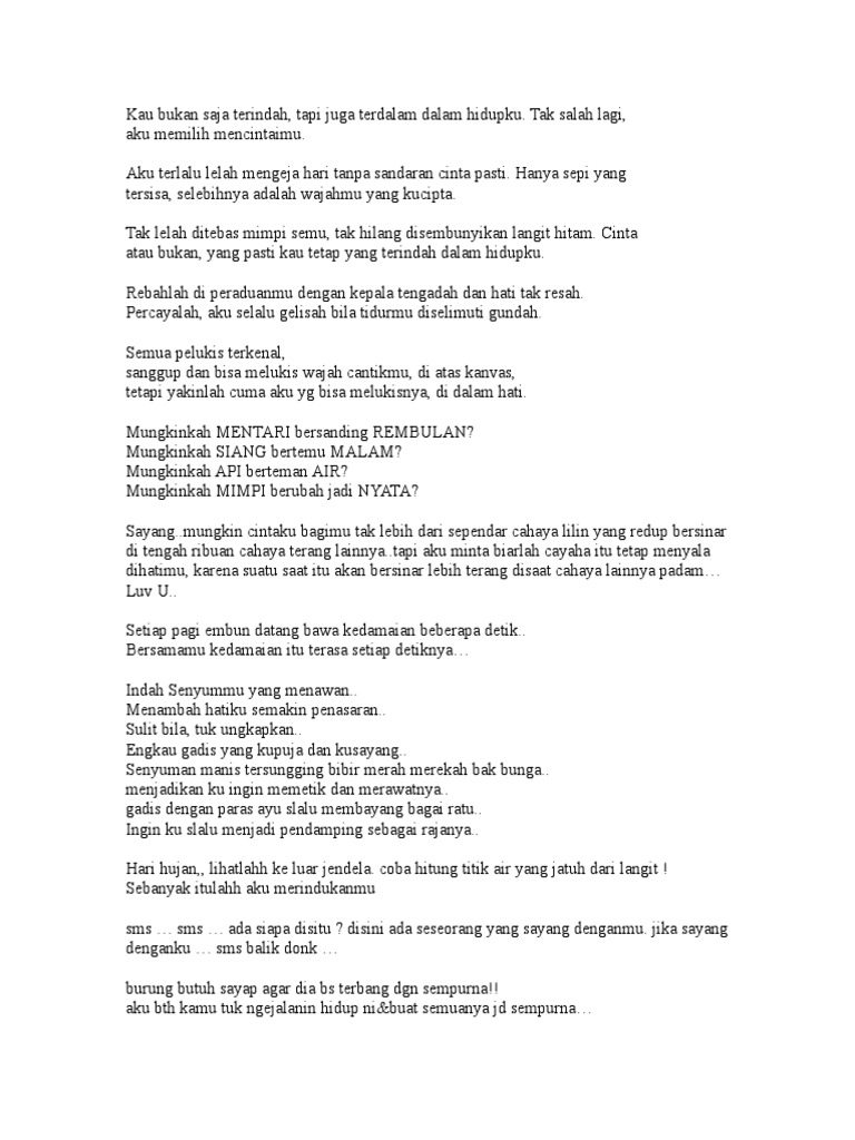 Kumpulan Sms Cinta Pdf