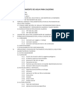 Tratamiento de Agua para Calderas Indice