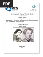 TRABALHO - Hannah Arendt Condição Humana