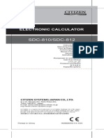 SDC812BN Manual