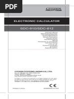 SDC812BN Manual