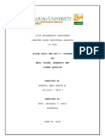 Civil Engineering Department Computer Aided Structural Analysis CS 520A