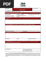 ISO27k Nonconformity Corrective Preventive Action Form