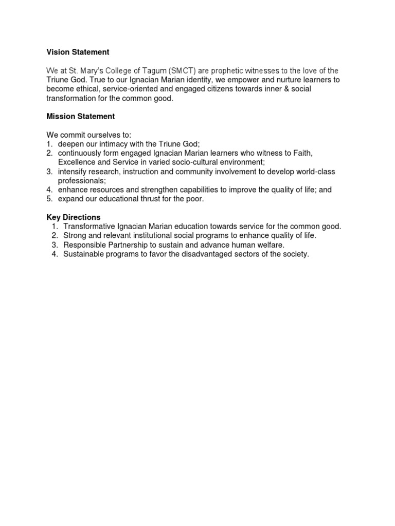Vision Statement | PDF