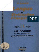Cours de Langue Et de Civilisation Francaises IV