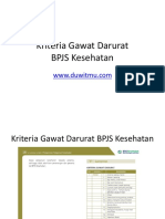 Kriteria Gawat Darurat BPJS Kesehatan