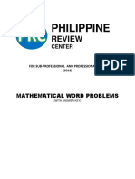 PRC Mathematical Word Problems PDF