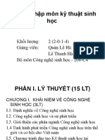 Nhập Môn Công Nghệ Sinh Học