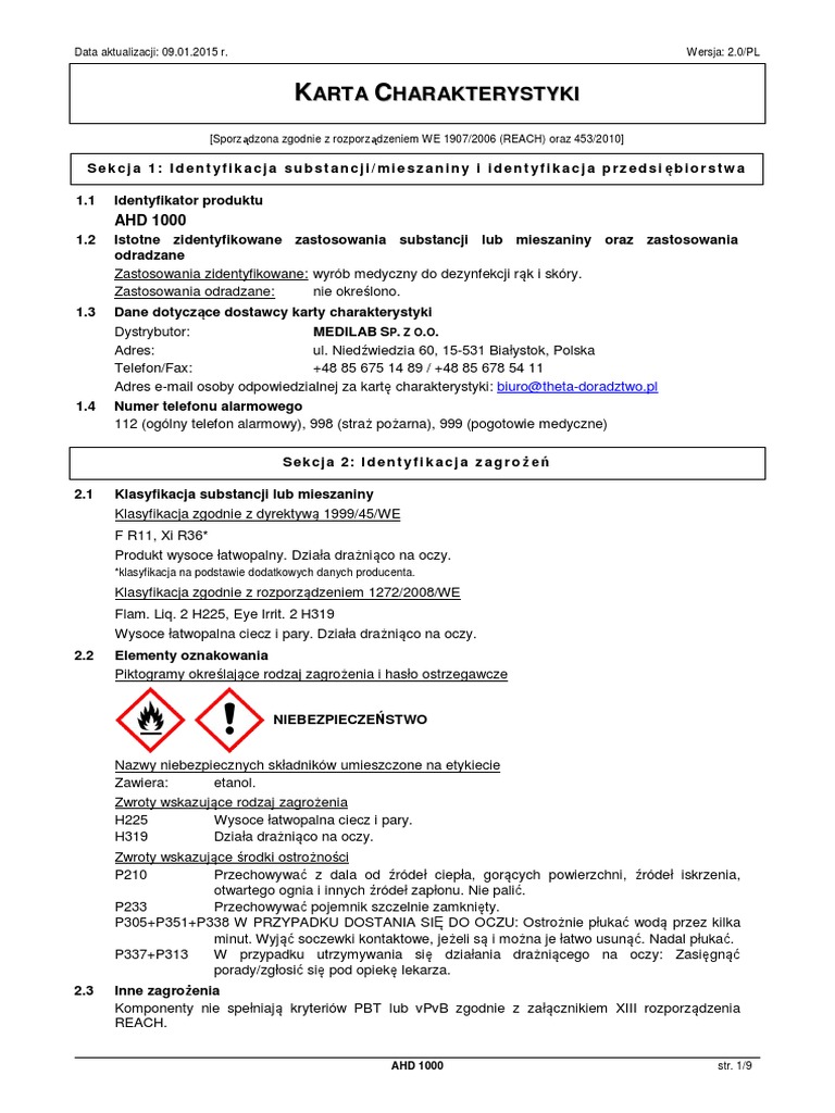 Karta Charakterystyki PDF