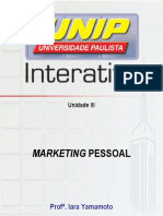 Marketing Pessoal: Prof . Iara Yamamoto