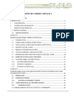 Diseño de cubierta metálica para estructuras especiales