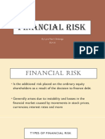 Financial Risk: By: Lyra Mae A. Emberga Bsa Iii