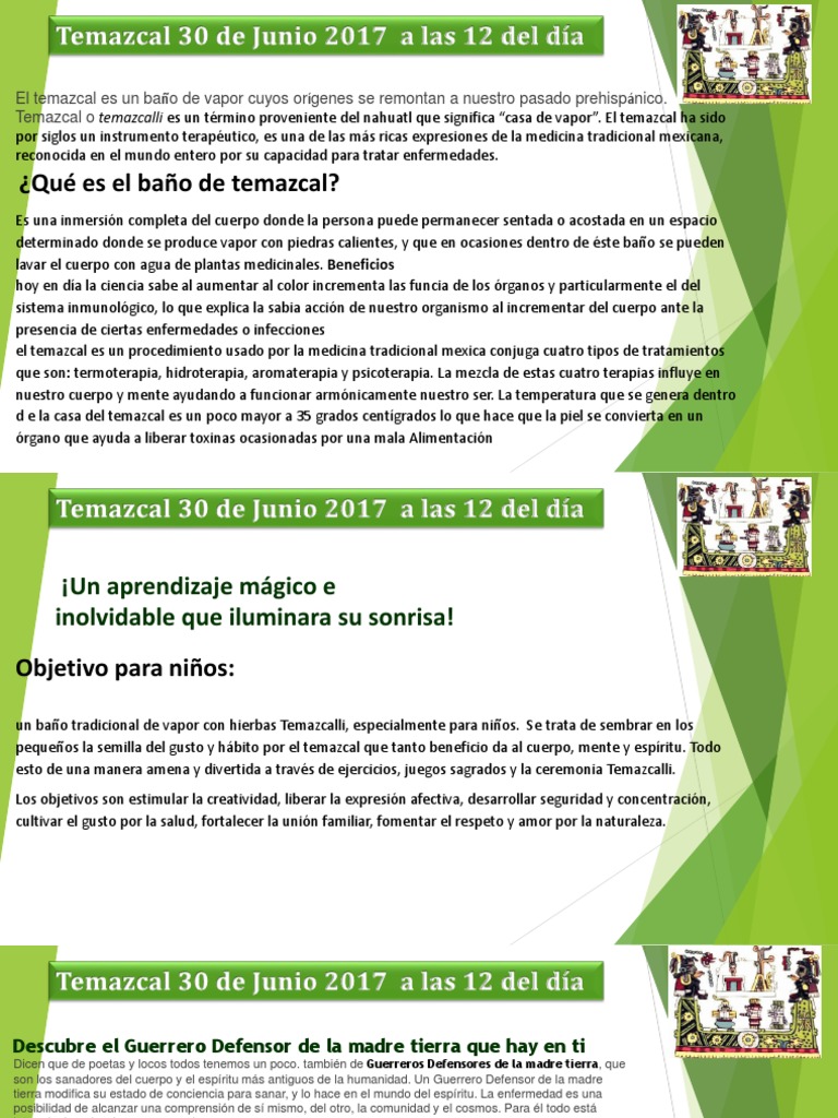 Temazcal Niños | Descargar gratis PDF | Terapia | Bienestar