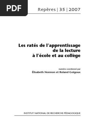 Reperes 35 07 Lecture Processus Dyslexie