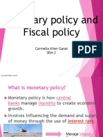 Monetary Policy and Fiscal Policy