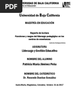 Funciones y rasgos del liderazgo pedagógico en los centros de enseñanza. 
