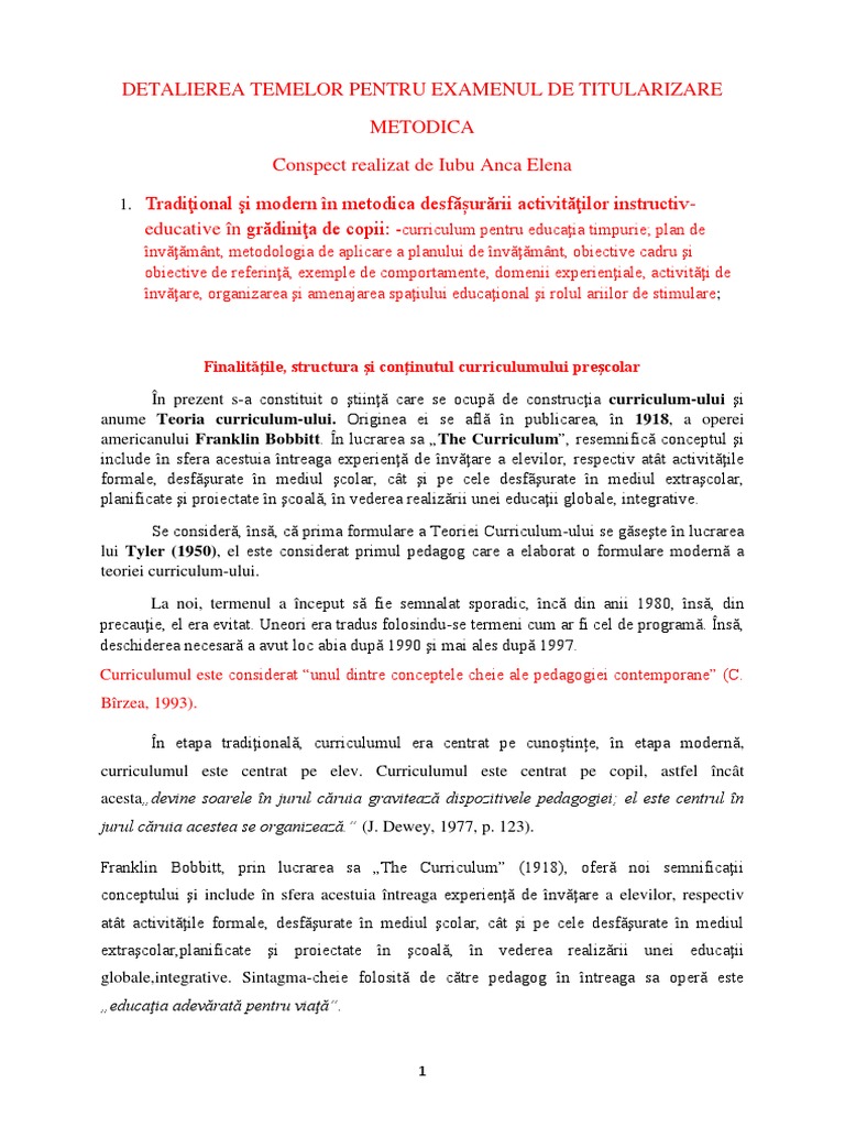 Metodica Titularizare 2