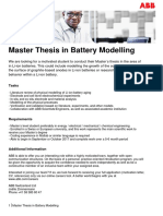 Data Overview - Master Thesis in Battery Modelling