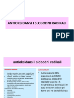 Antioksidansi I Slobodni Radikali