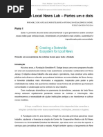 Lições do Local News Lab – Parte um e dois