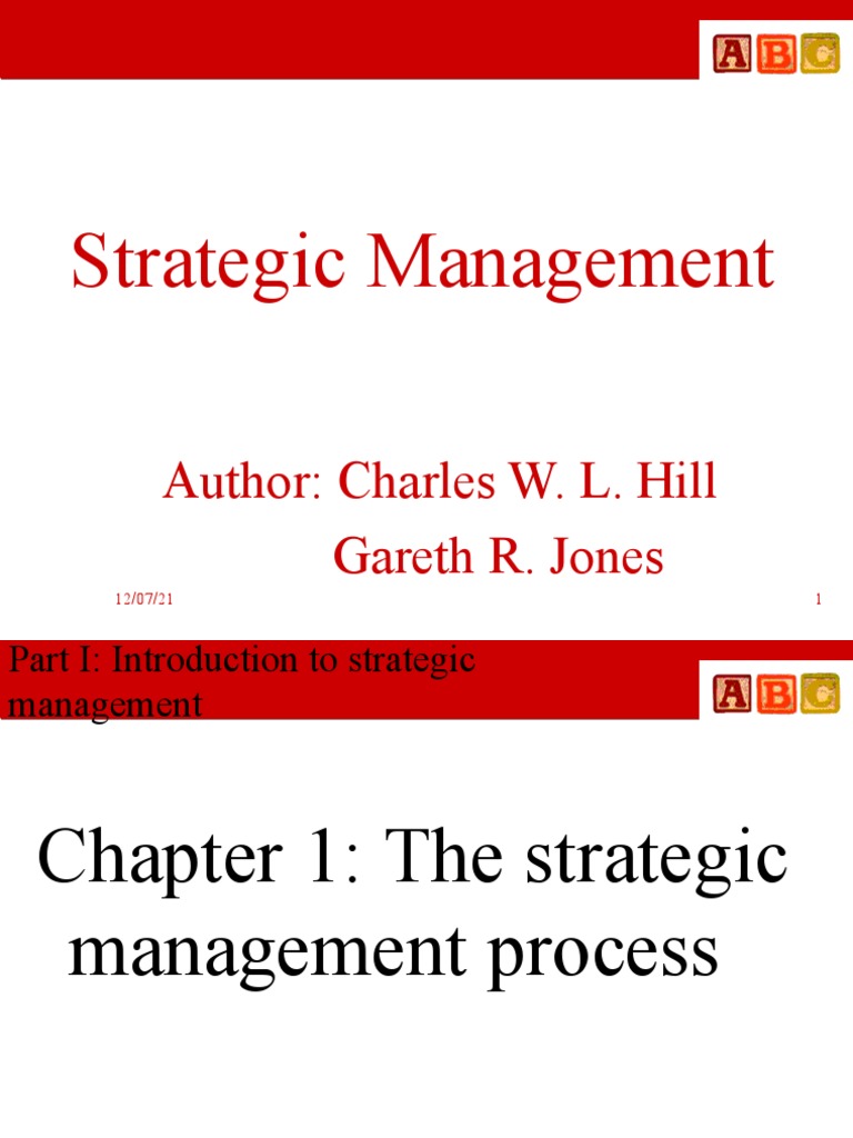 Strategic Management: Author: Charles W. L. Hill Gareth R. Jones | PDF ...